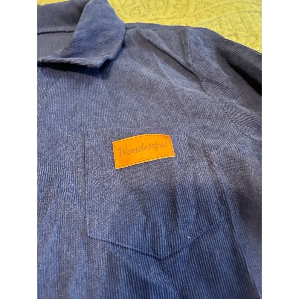 Boys Casual Blue Corduroy 2-Piece Set – Long Sleeve Shirt & Pants-Like New - Picture 7 of 9